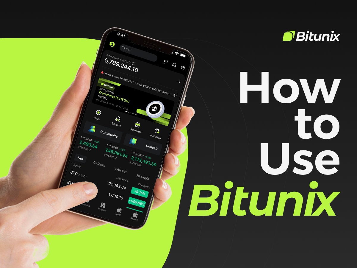 دانلود اپلیکیشن صرافی بیت یونیکس Bitunix