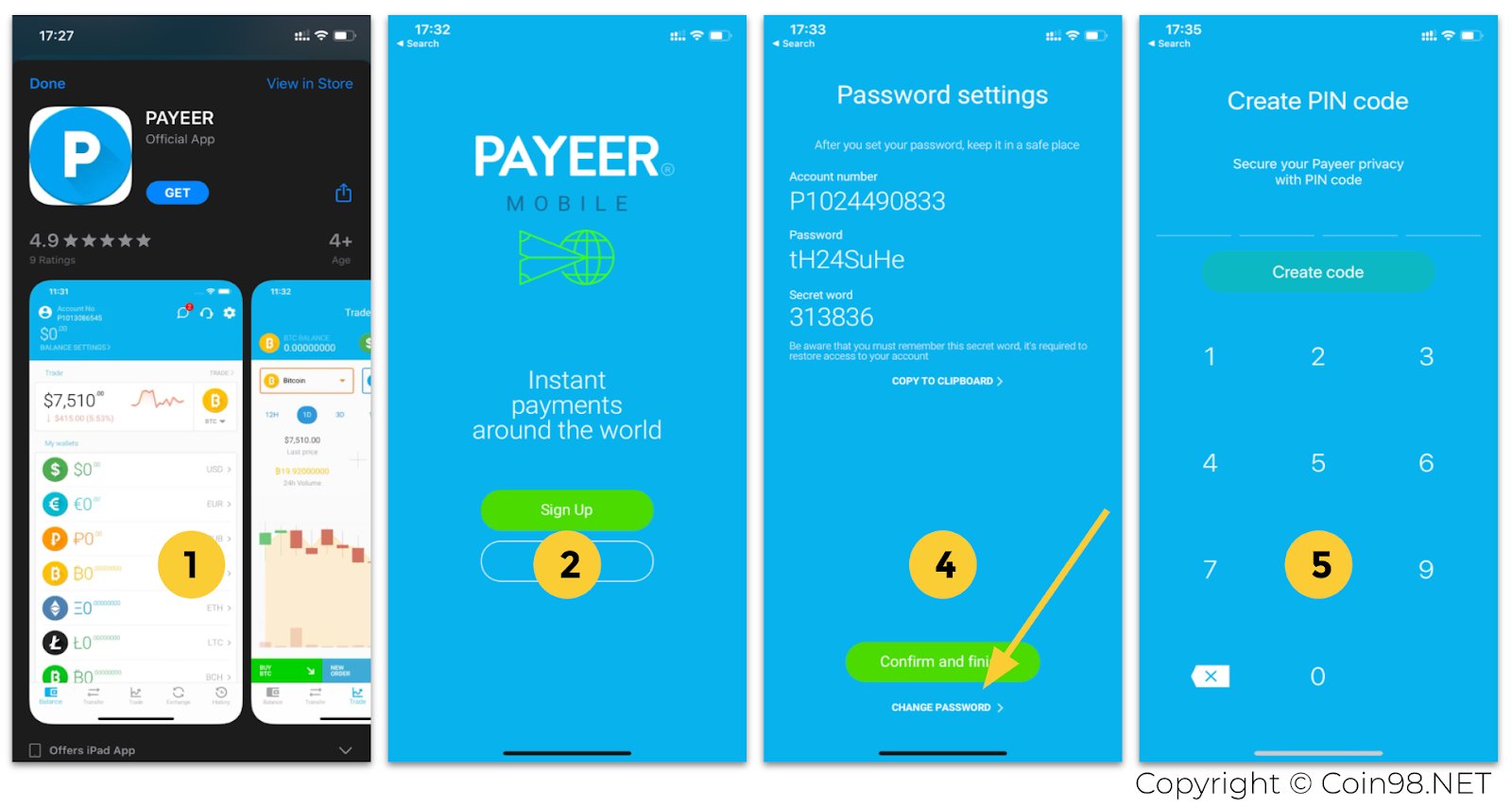 دانلود اپلیکیشن پایر برای خرید ارز دیجیتال با Payeer