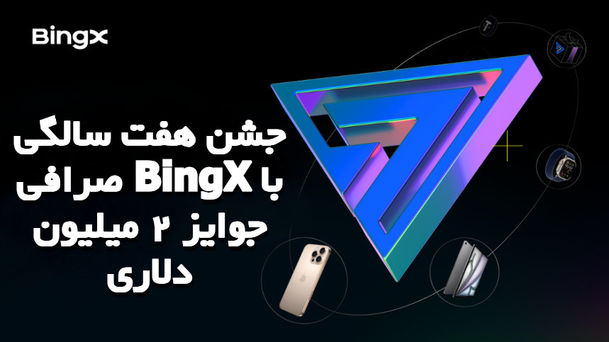 جشن هفت سالگی صرافی BingX با جوایز ۲ میلیون دلاری